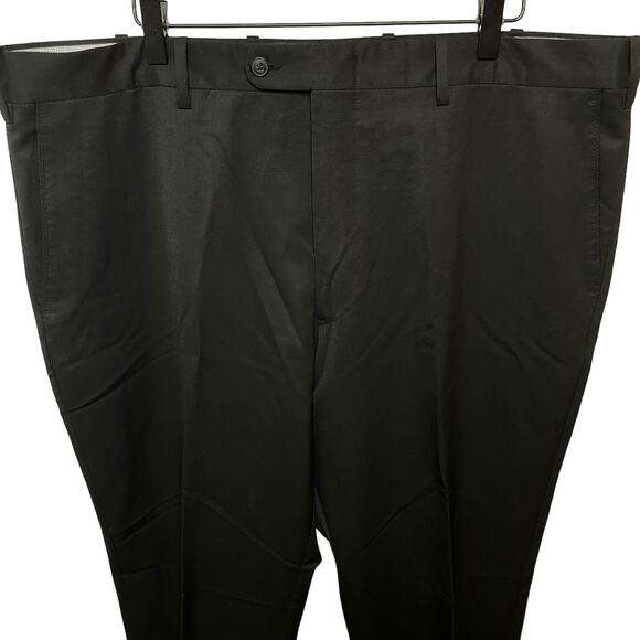 JWN Men’s John W. Nordstrom Torino Classic Fit Black Wool Italian Dress Pants 40 - Picture 3 of 11